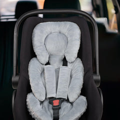 GFU infant car seat insert body-padding adds all-over cushioning for nap-ready trips.