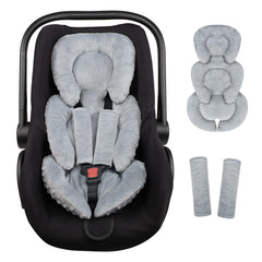 GFU infant car seat insert head-support provides neck comfort during car rides.