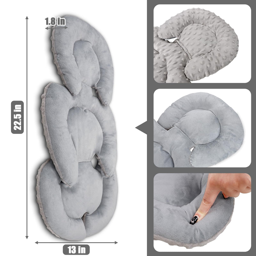 GFU infant car seat insert versatile-use adapts to car seats, swings, and strollers.