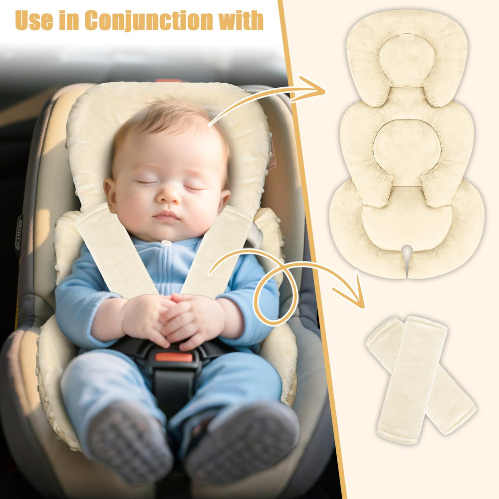 GFU Infant Car Seat Insert is harness-compatible for 3- and 5-point systems.