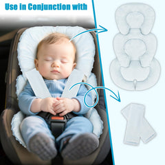 GFU harness-compatible insert works with 3- or 5-point automotive restraints.
