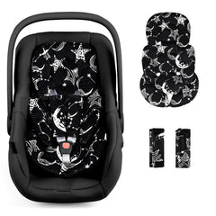 GFU infant car seat insert offers head and body support for comfy car rides.