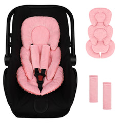 GFU infant car seat insert head support provides gentle neck stability for newborns.