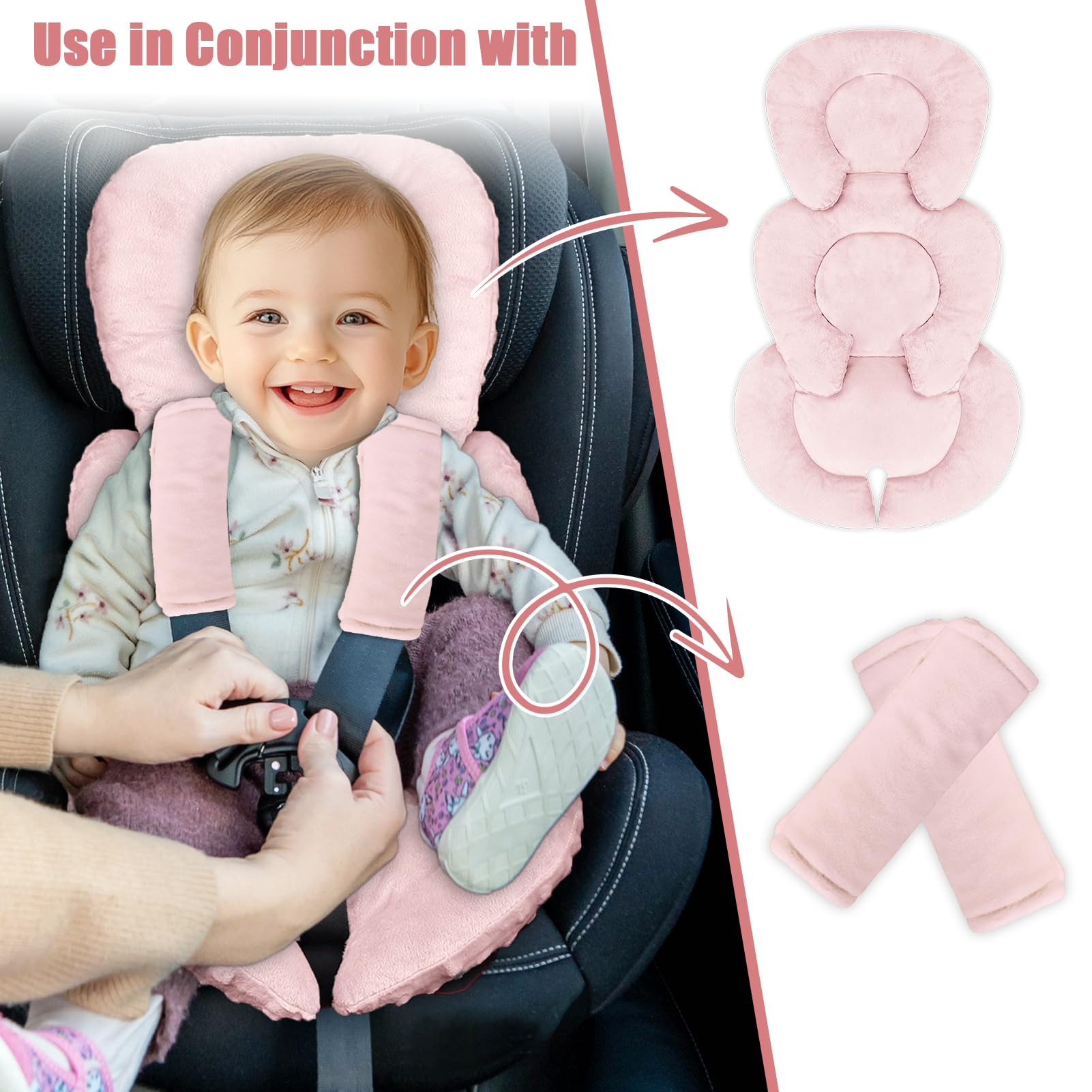 GFU insert fits car seats with 3- or 5-point harnesses and more