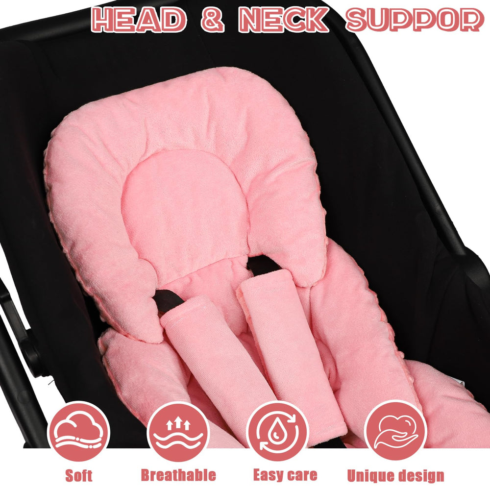 GFU red infant insert adds stylish, eye-catching color to rides.