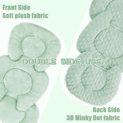 GFU infant insert reversible side with plush and 3D fabric for cozy travel comfort
