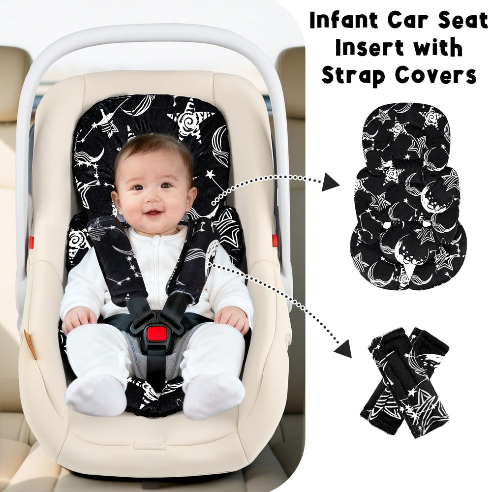 GFU insert fits into car seats, strollers, and high chairs for flexible use.