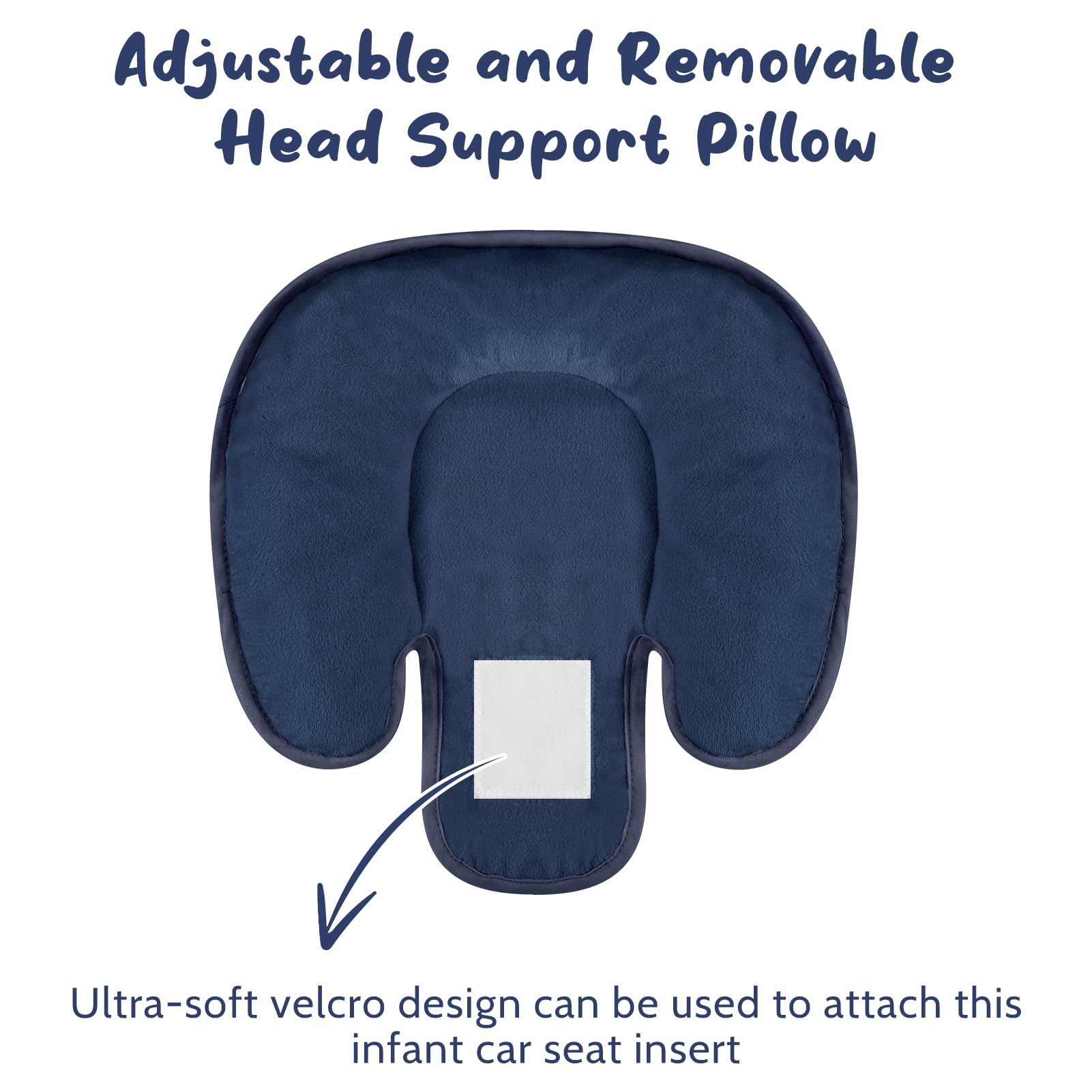 GFU infant insert reversible plush side blue enhances warmth and breathability