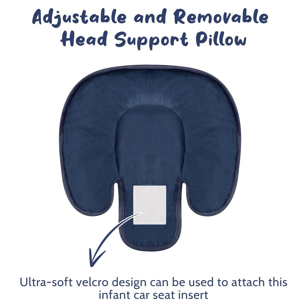 GFU infant insert reversible plush side blue enhances warmth and breathability