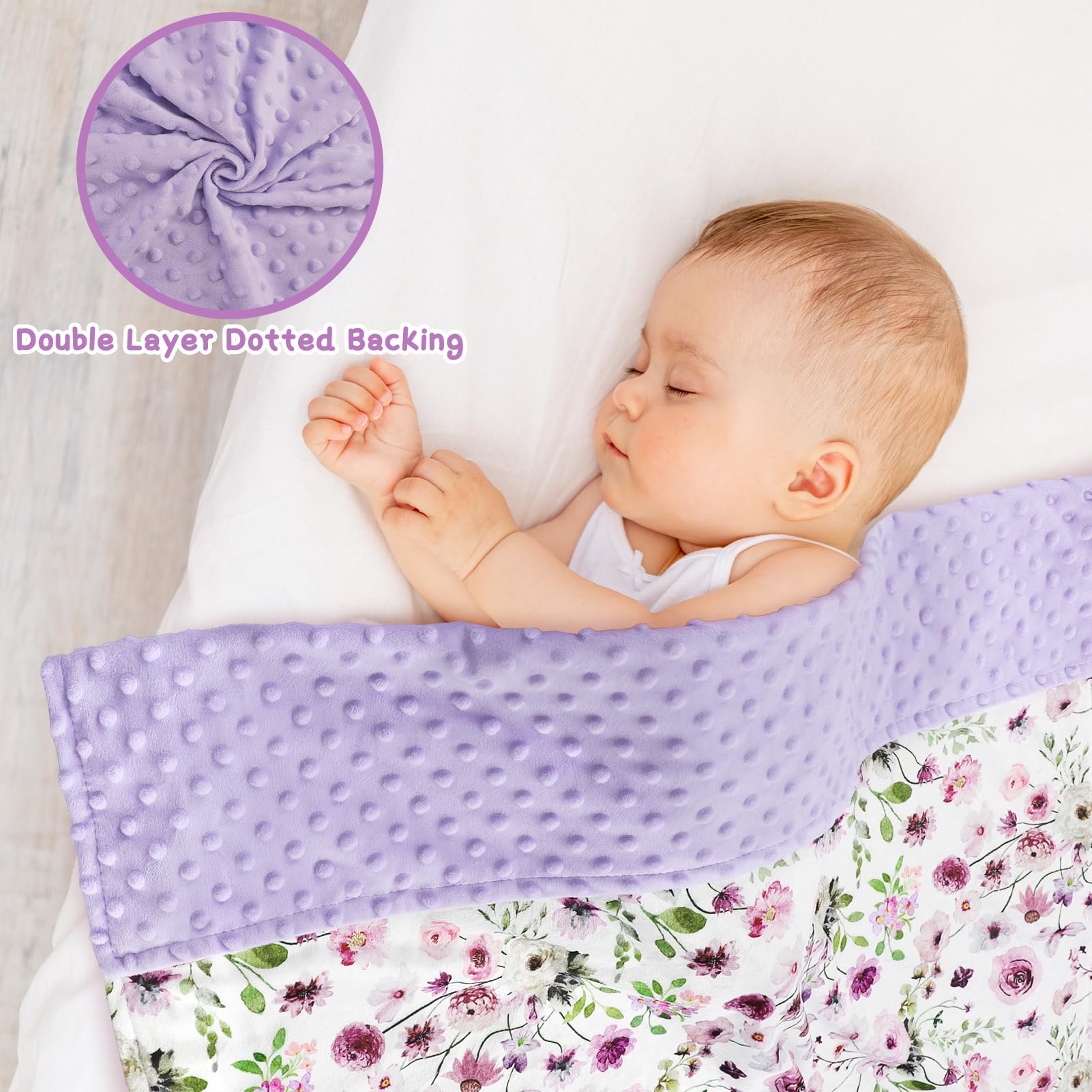 GFU infant receiving blanket 30x40 inches suitable for newborn swaddling.