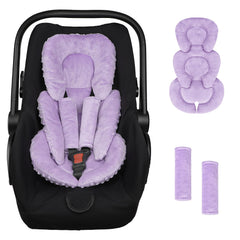 GFU infant seat insert head support helps cradle newborn heads during car journeys.