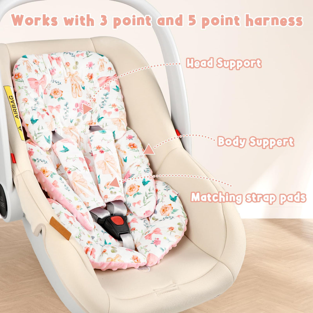 GFU car seat insert ventilated 3D side promotes airflow and ergonomic support.