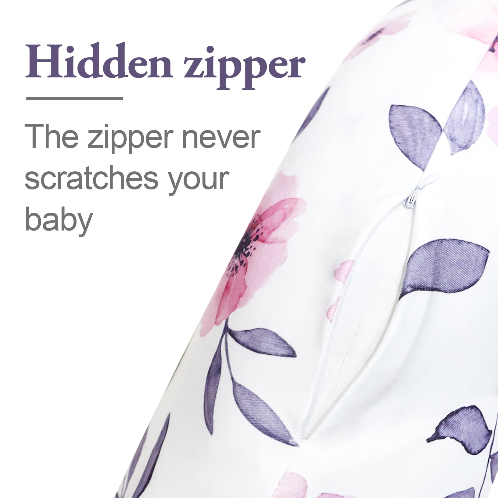 GFU nursing pillow cover baby-friendly fabric suitable for daily feeding sessions.