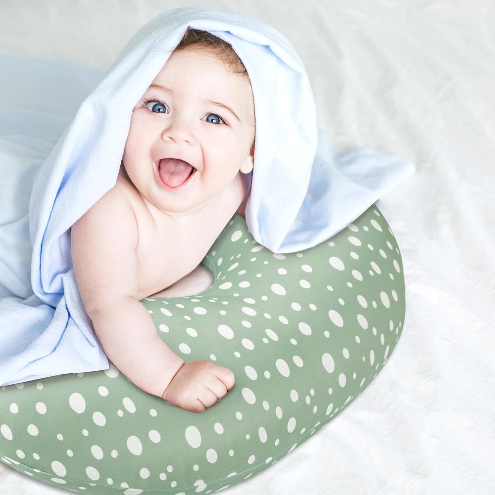 GFU nursing pillow cover machine-washable for quick cleanups between feeds.