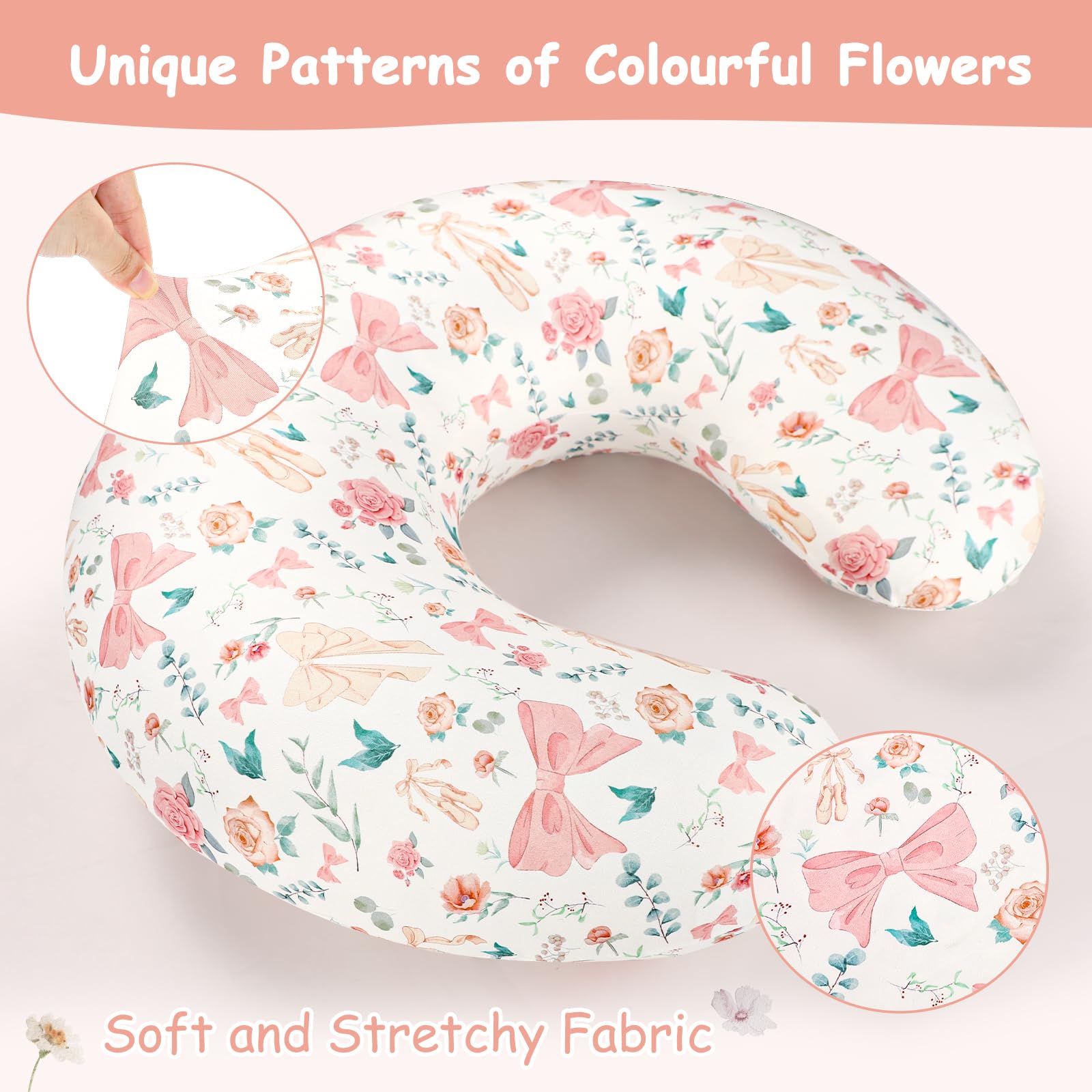 GFU nursing pillow cover is machine washable for quick cleanup between feeds