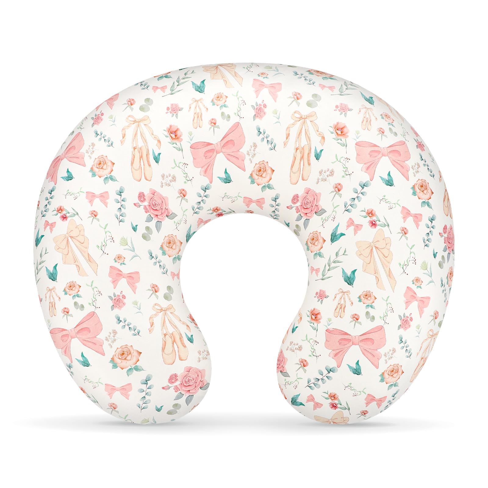 GFU nursing pillow cover with soft-polyester fabric for breathable feeding comfort