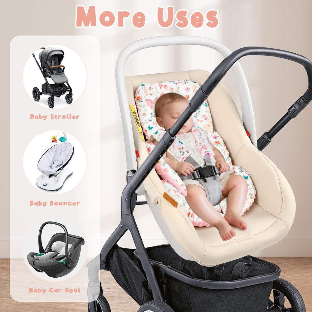 GFU pink bow design insert adds cheerful travel style.