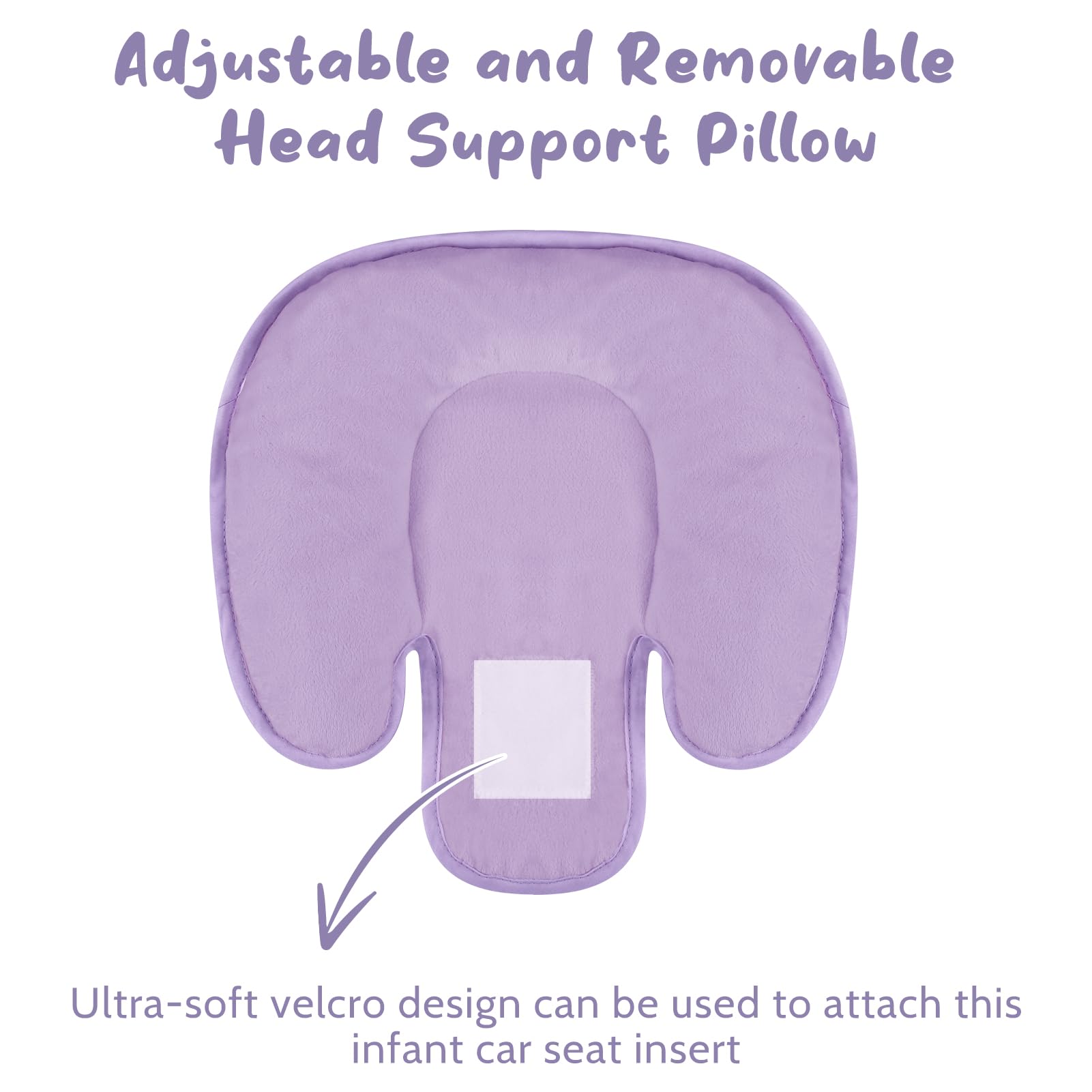 GFU reversible infant insert with plush side for warmth and comfort.