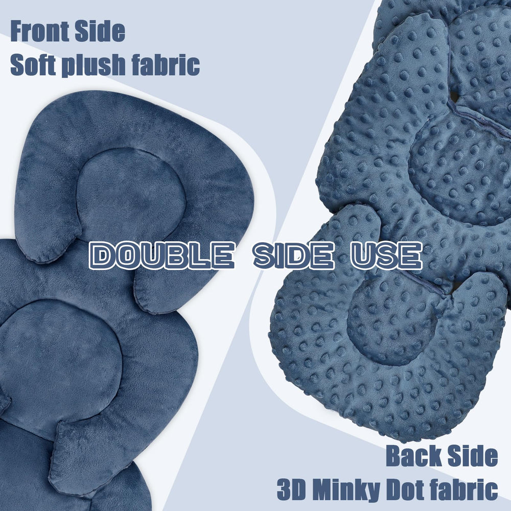 GFU reversible newborn insert showing plush and 3D fabric sides