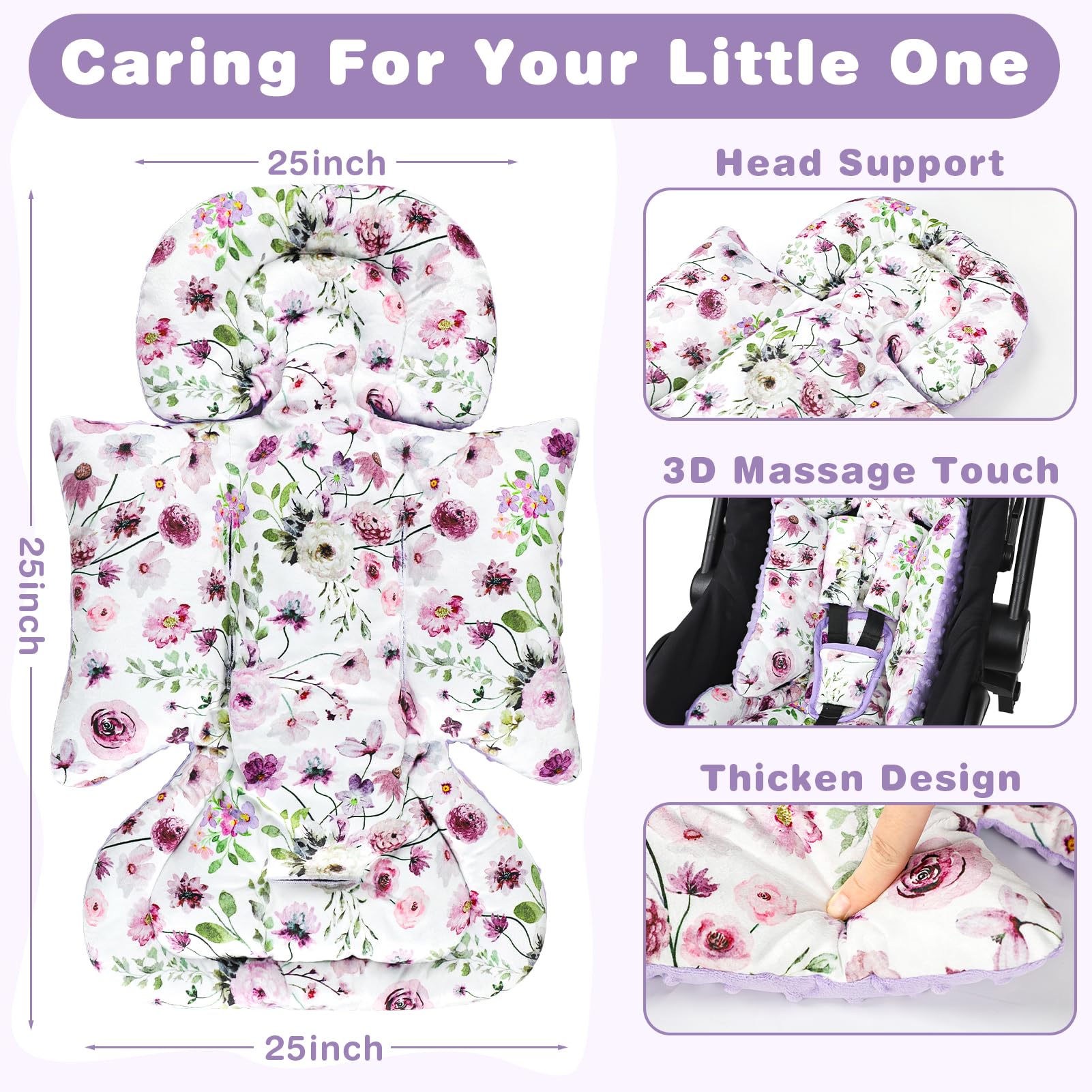 GFU shoulder strap covers in plush offer gentler skin contact