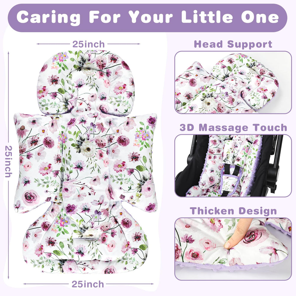 GFU shoulder strap covers in plush offer gentler skin contact