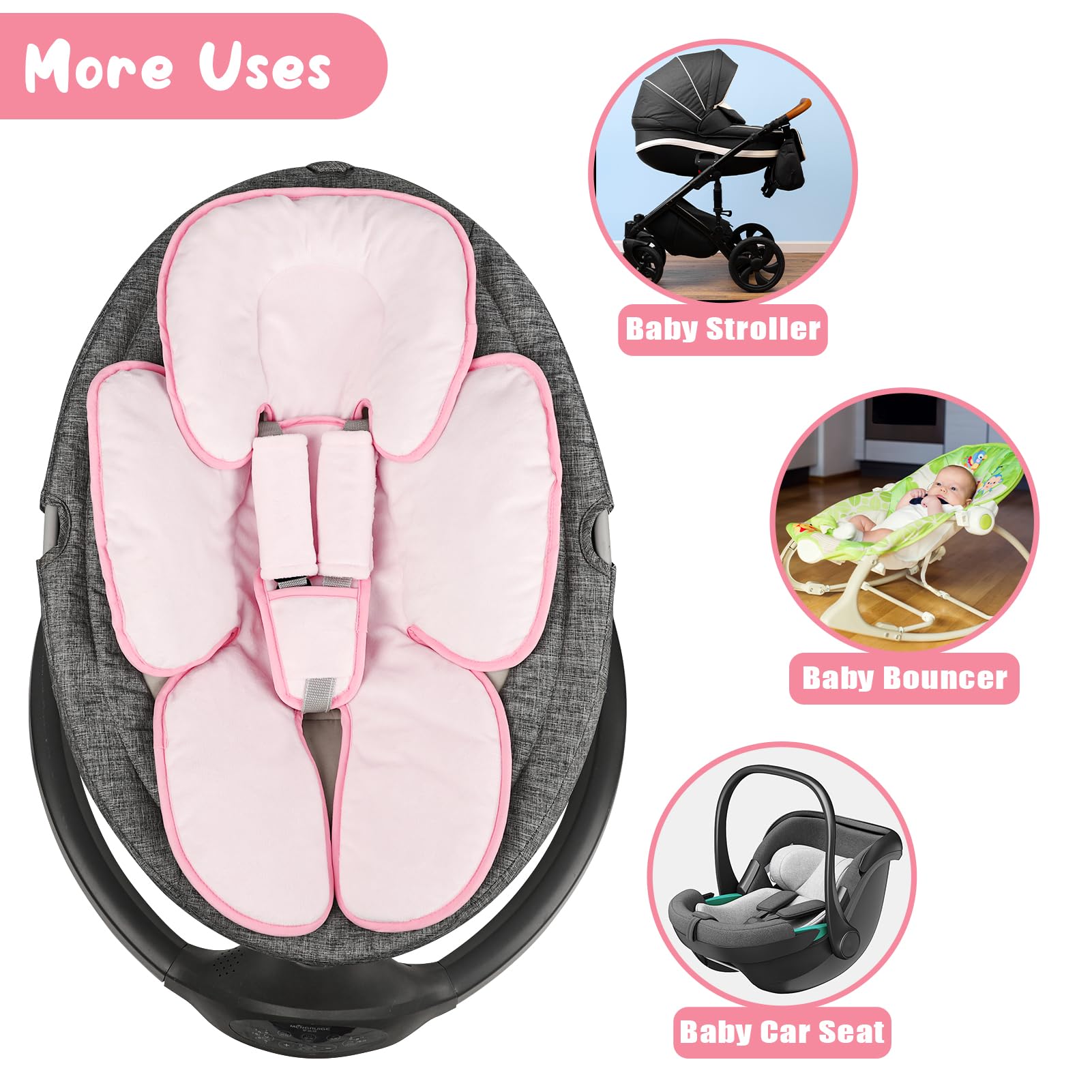 GFU soft stroller cushion offers travel-friendly everyday comfort