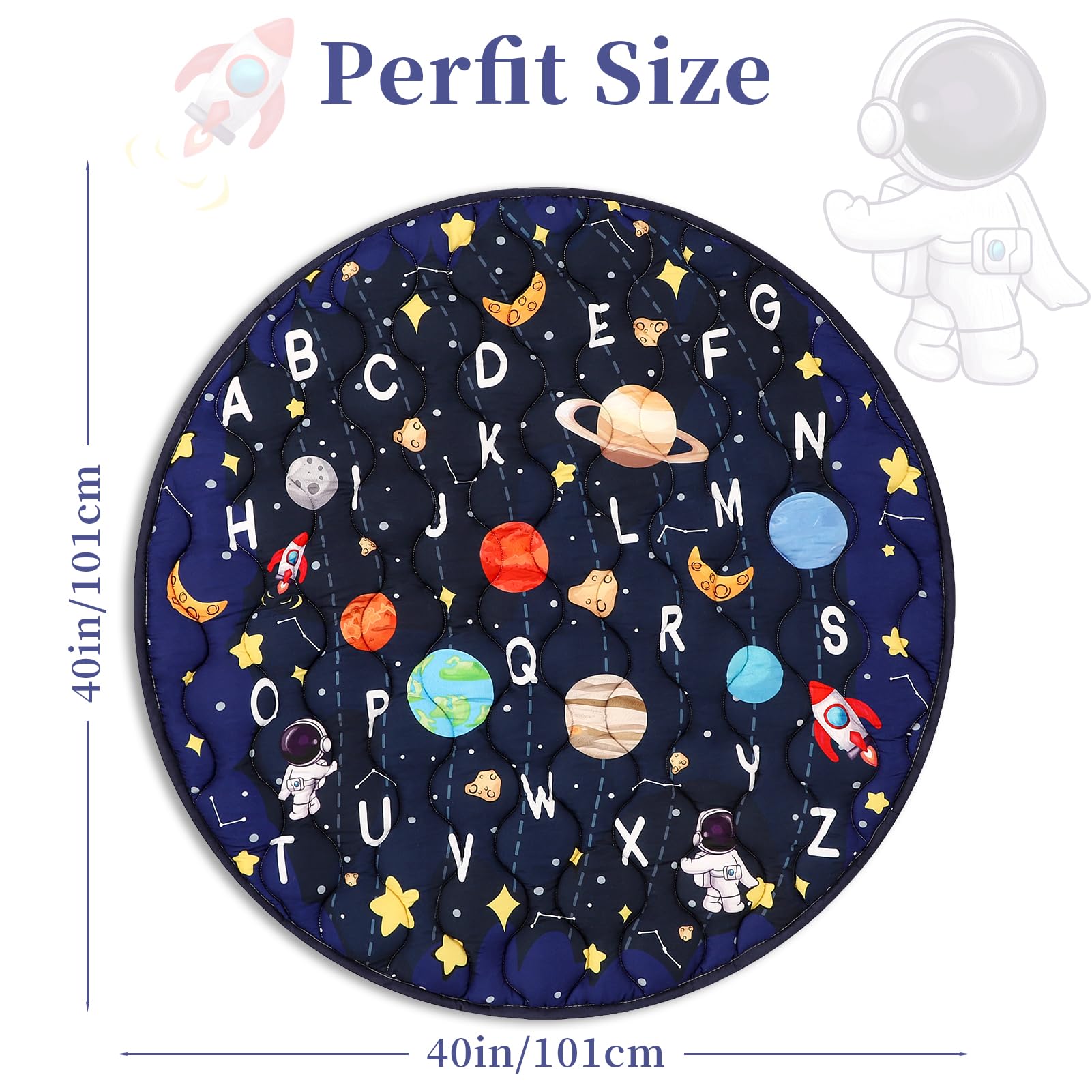 GFU spacious blue play area mat supports active movement and exploration.