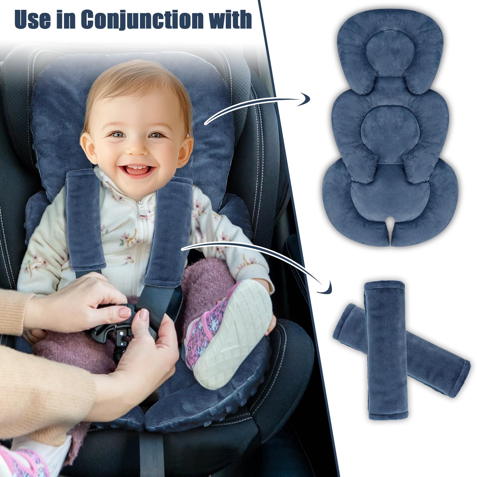 GFU strap covers protect shoulders against harness chafing