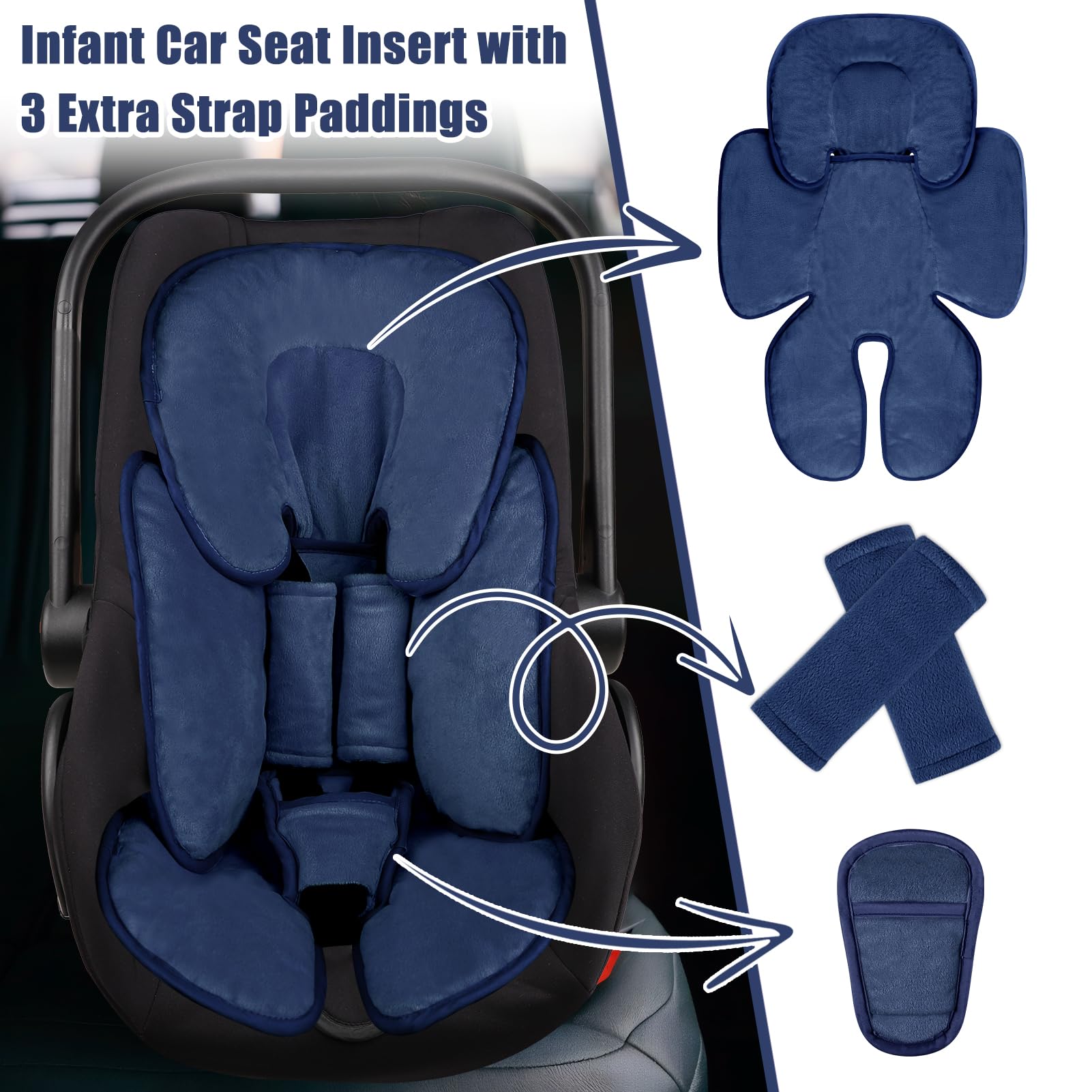 GFU versatile insert fits swings, strollers, high chairs and more