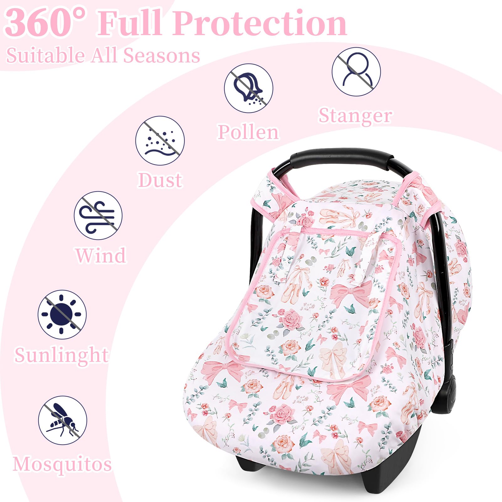 GFU winter baby cover ready for on-the-go use in bag