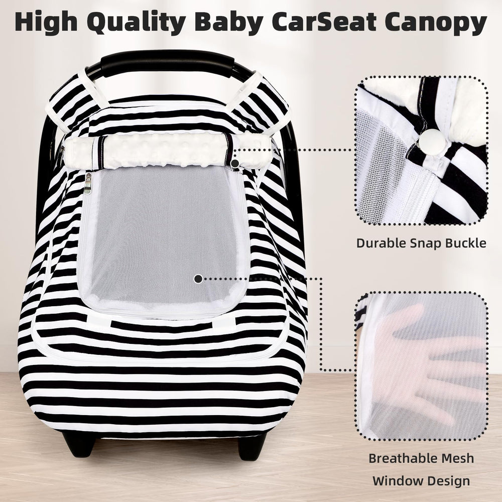GFU universal-fit car seat cover fits most strollers and infant seats for flexible use