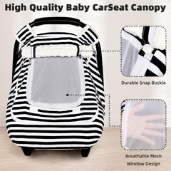 GFU universal-fit car seat cover fits most strollers and infant seats for flexible use
