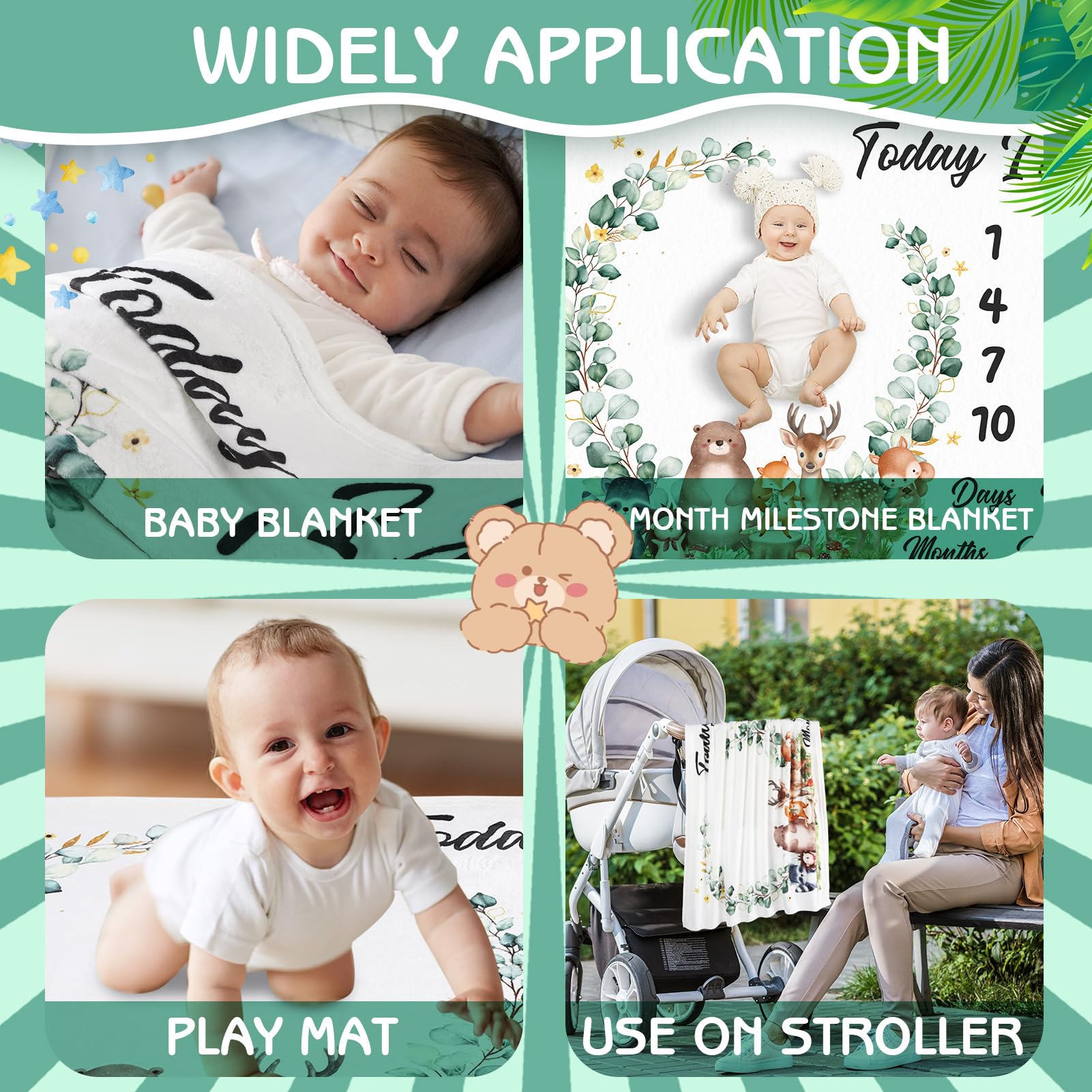 GGSTDDUP cozy blanket close-up – soft flannel texture comforts baby during shoots
