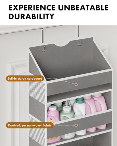 GGUO door organizer with adjustable metal hooks fits standard doors securely.
