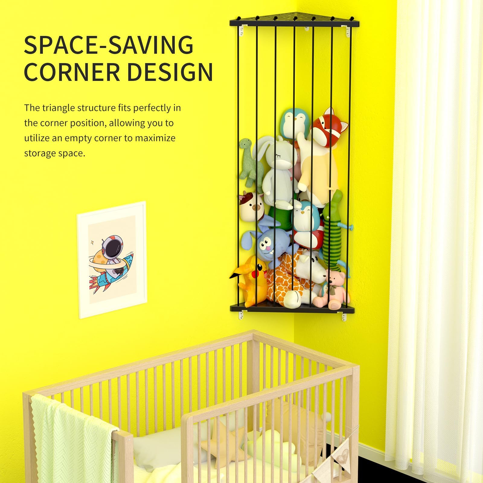 GGUO durable ABS material with metal brackets supporting plush storage
