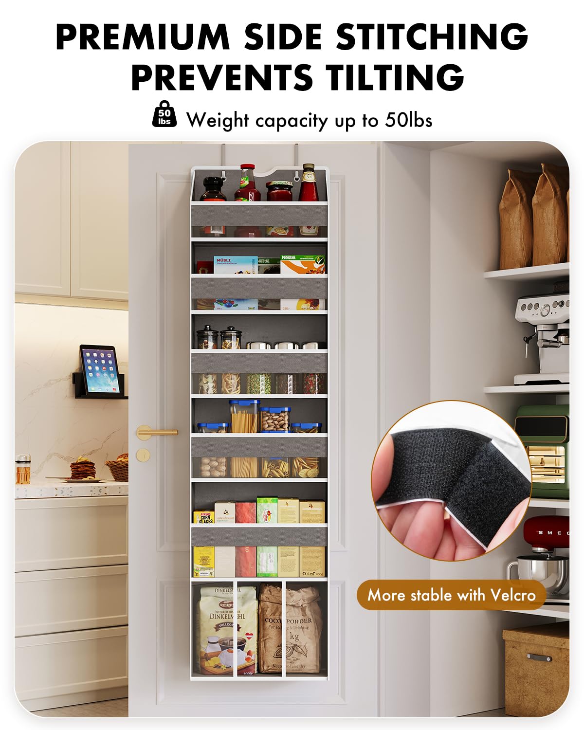 GGUO mesh side pockets keep diapers, wipes, cords and small essentials neatly organized.