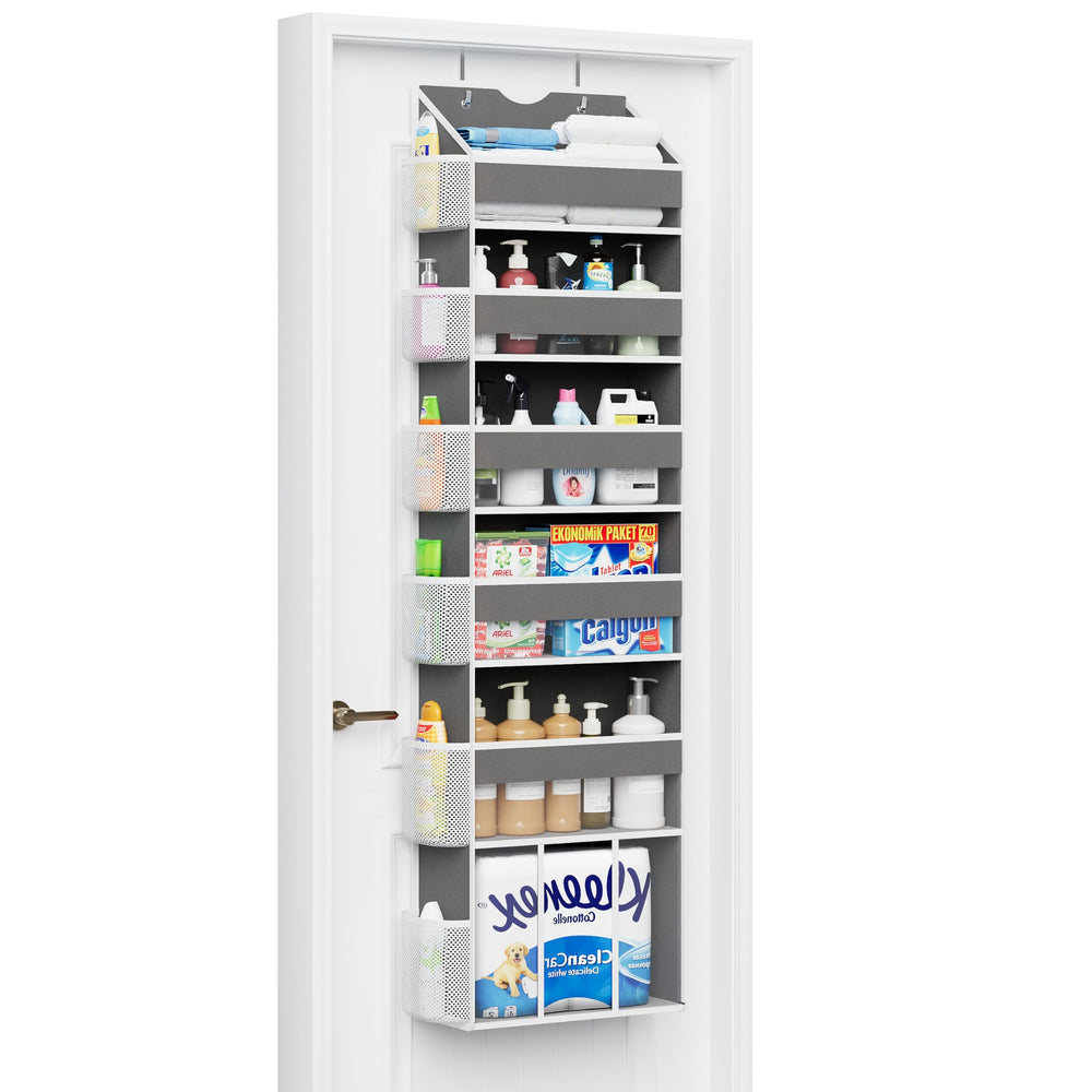 GGUO nursery organizer keeps diapers and lotions within reach for quick changes.