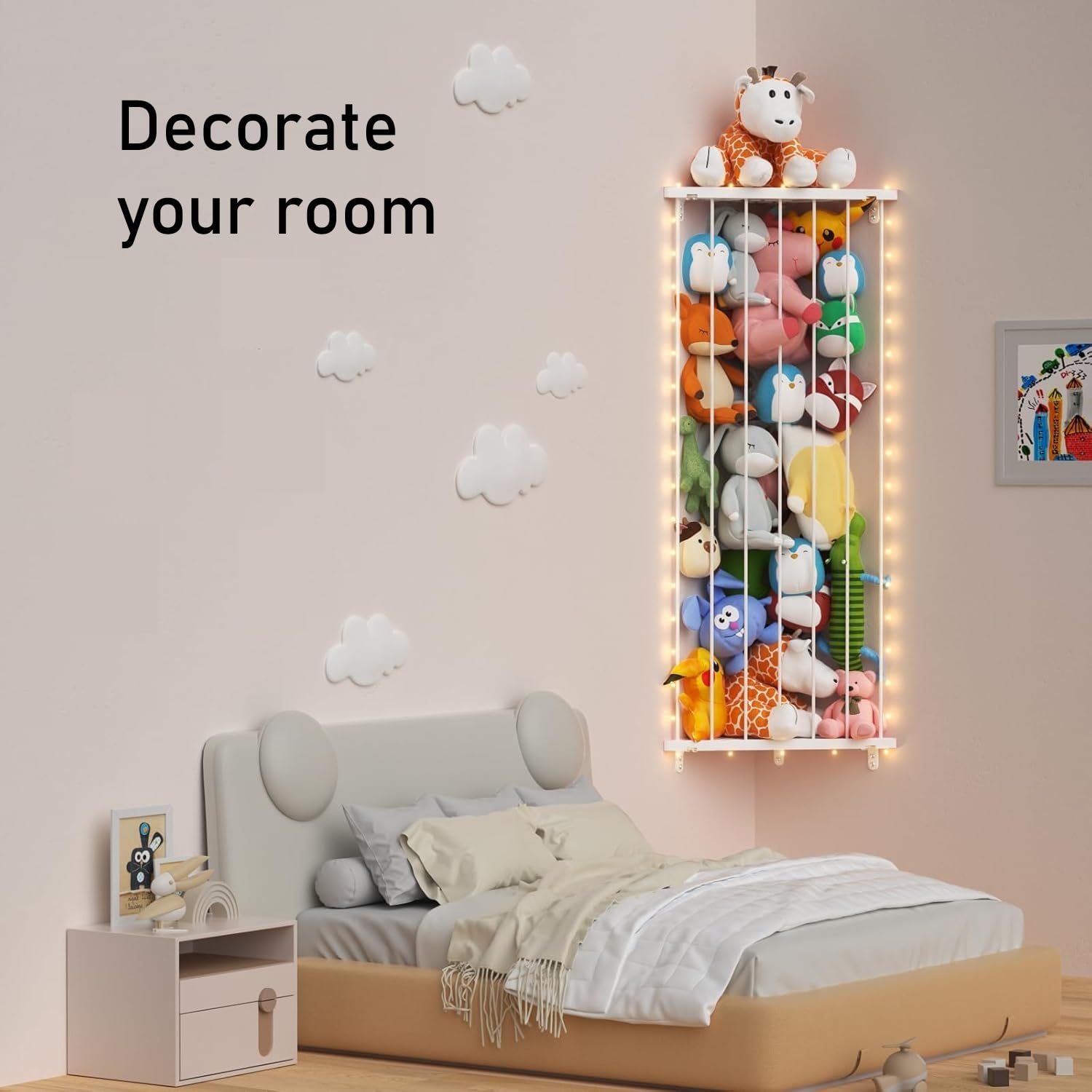 GGUO recyclable ABS material plush storage with durable build