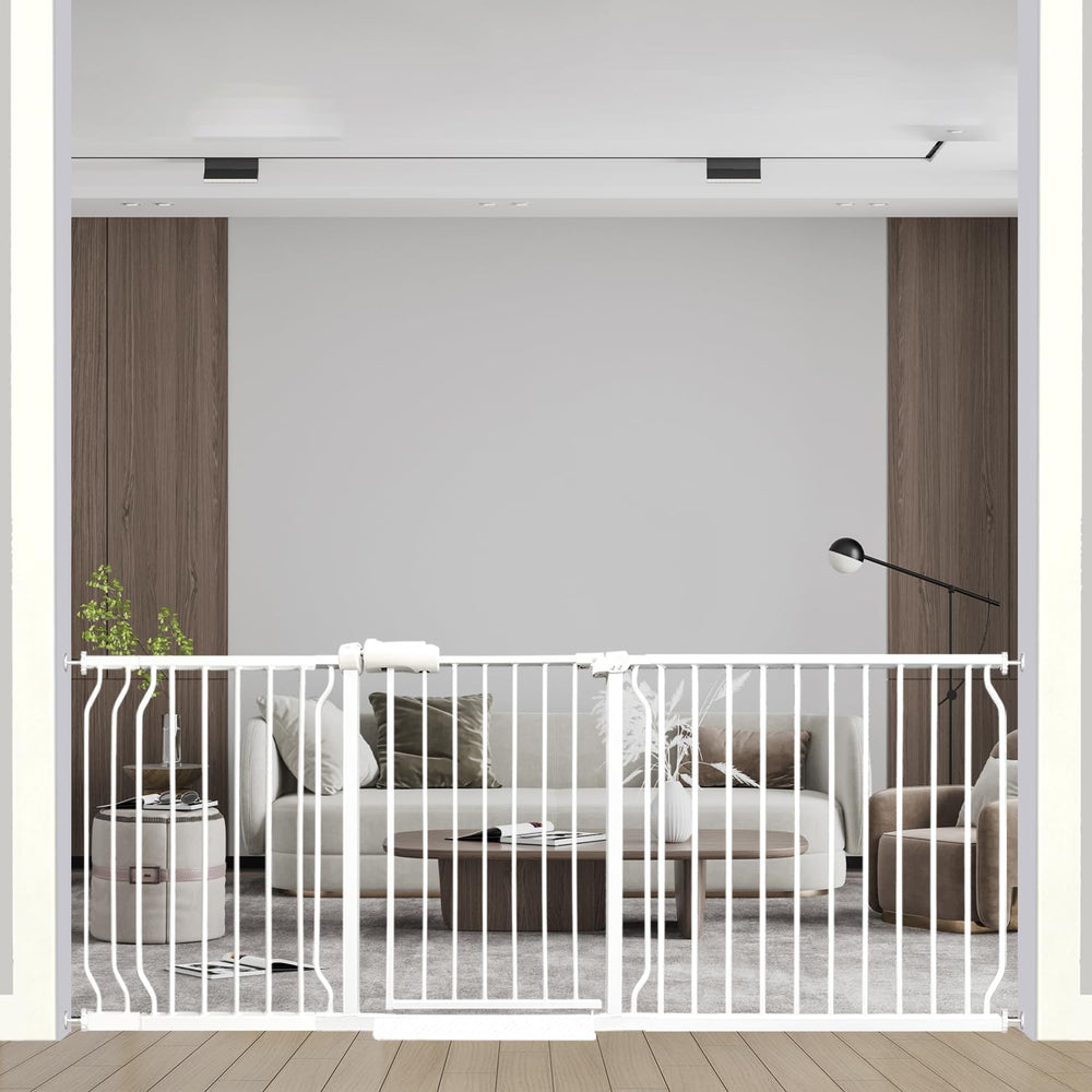 Ghthes Felle 76.3-81 inch gate fits wide openings for large entryways