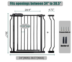 Ghthes Felle extension kit included expands opening width for growing spaces