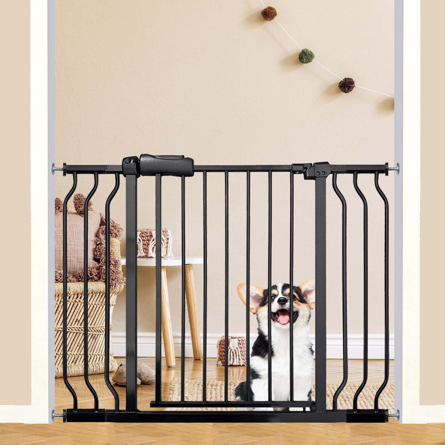 Ghthes Felle gate wide-opening adjustable fits doorways and stairs for pets and kids