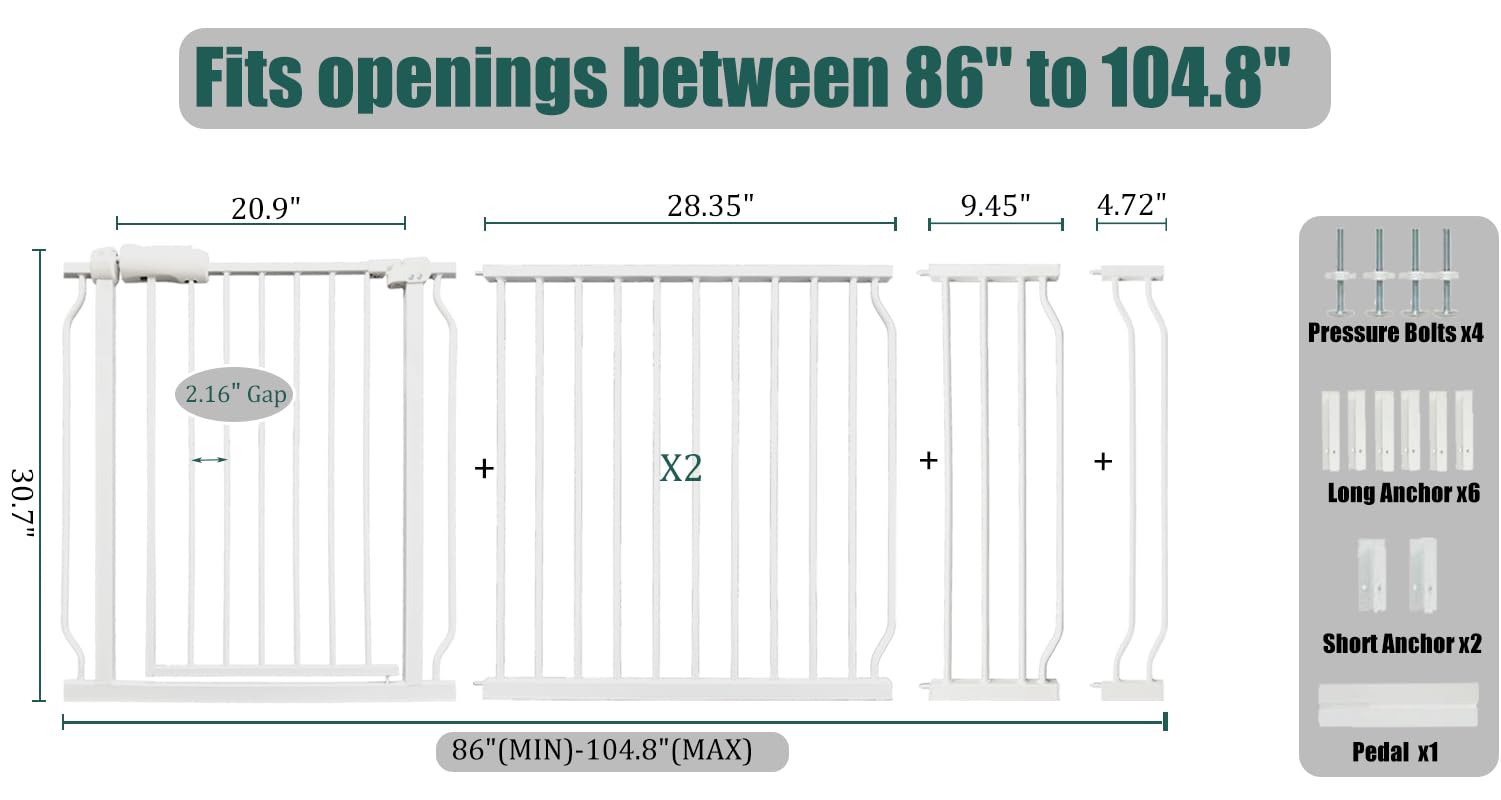 Ghthes Felle gate demonstrating wide opening for easy passage