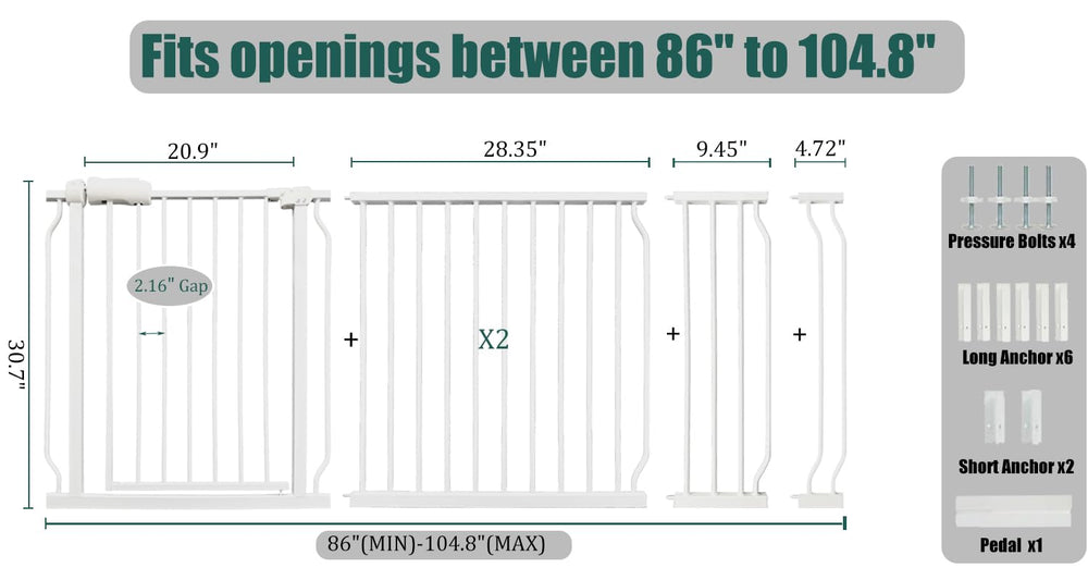 Ghthes Felle gate demonstrating wide opening for easy passage