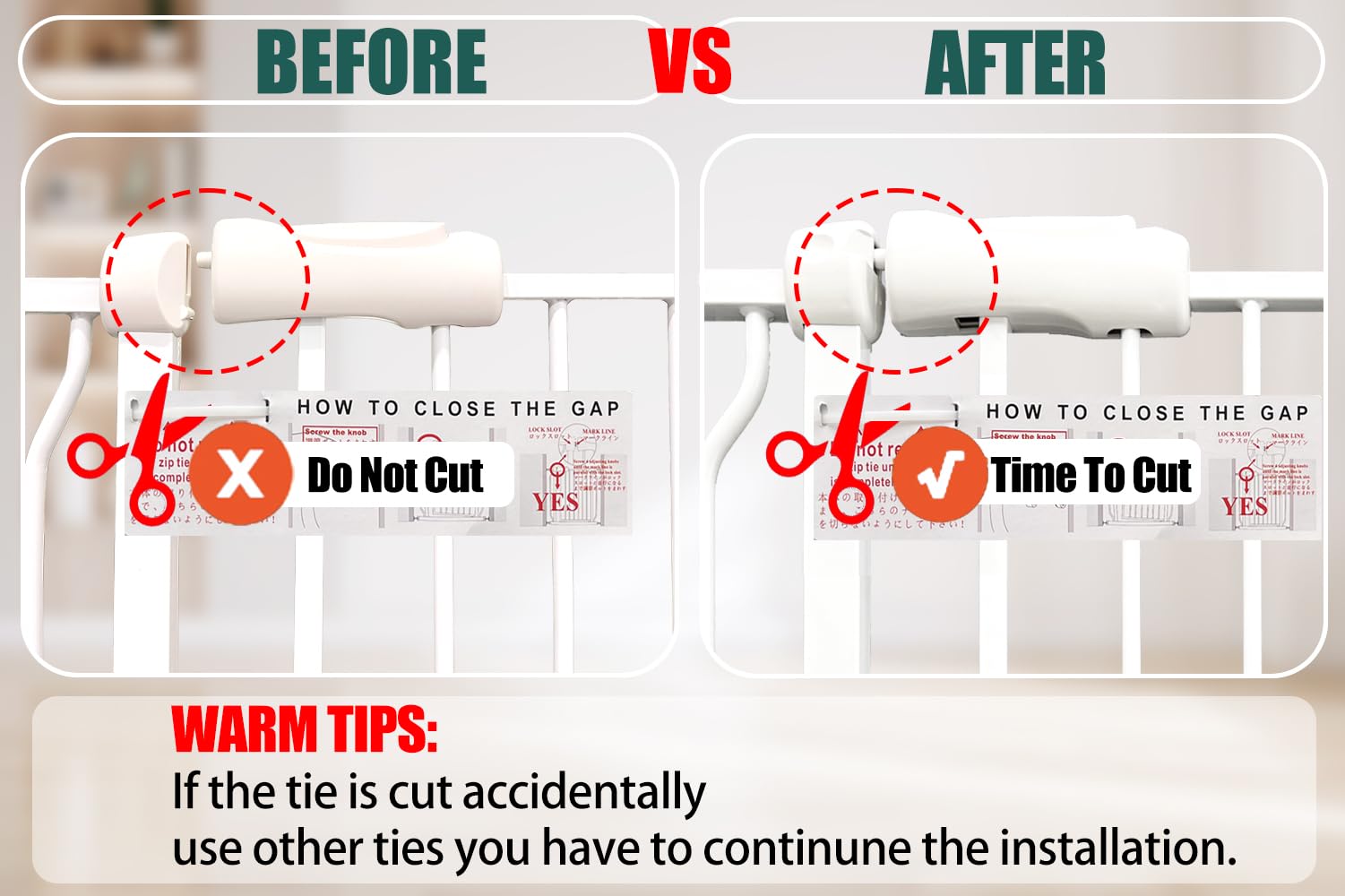 Ghthes Felle no-drill installation preserves walls while creating safe zones.