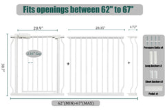 Ghthes Felle walk-through gate handle for easy one-handed opening by adults