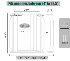 Ghthes Felle gate demonstrates pressure-mounted installation without drilling.