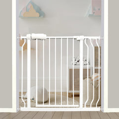 Ghthes Felle walk-through gate shows wide opening for flexible doorway safety.