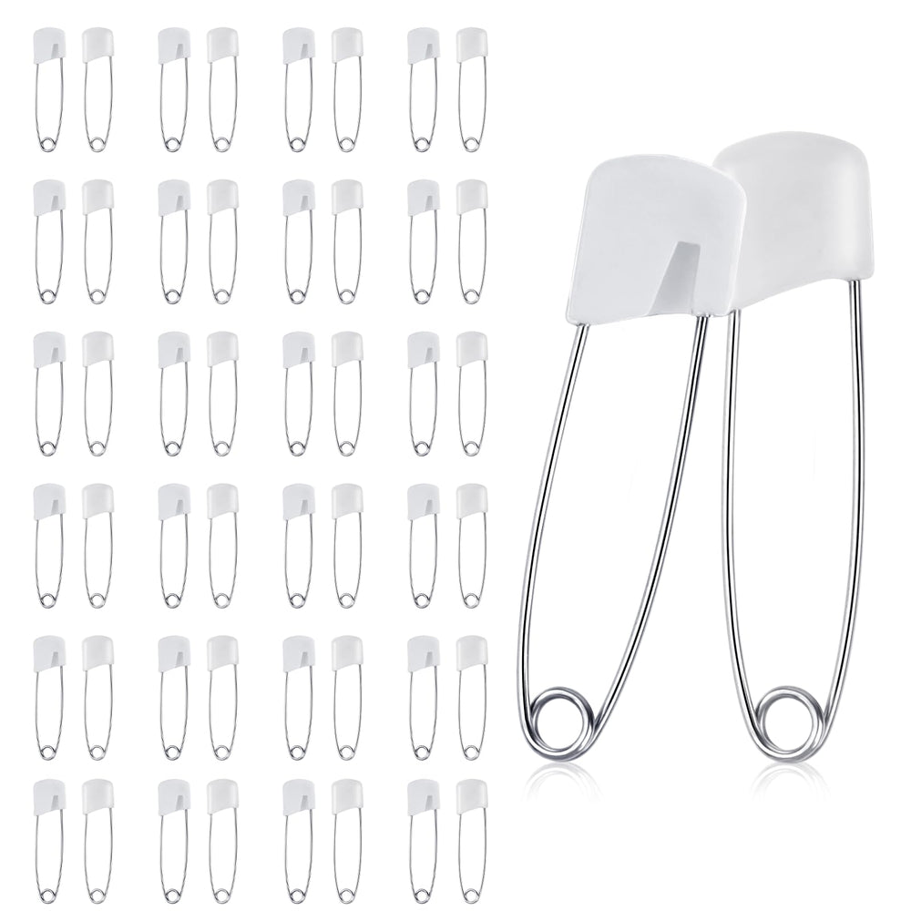 Giantree 50pcs safety pins pack offers durable metal pins for everyday sewing and diapering.