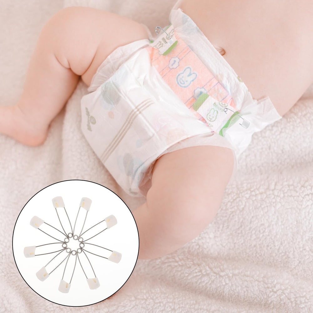 Giantree craft-use safety pins image shows versatile project use from crafts to blankets.