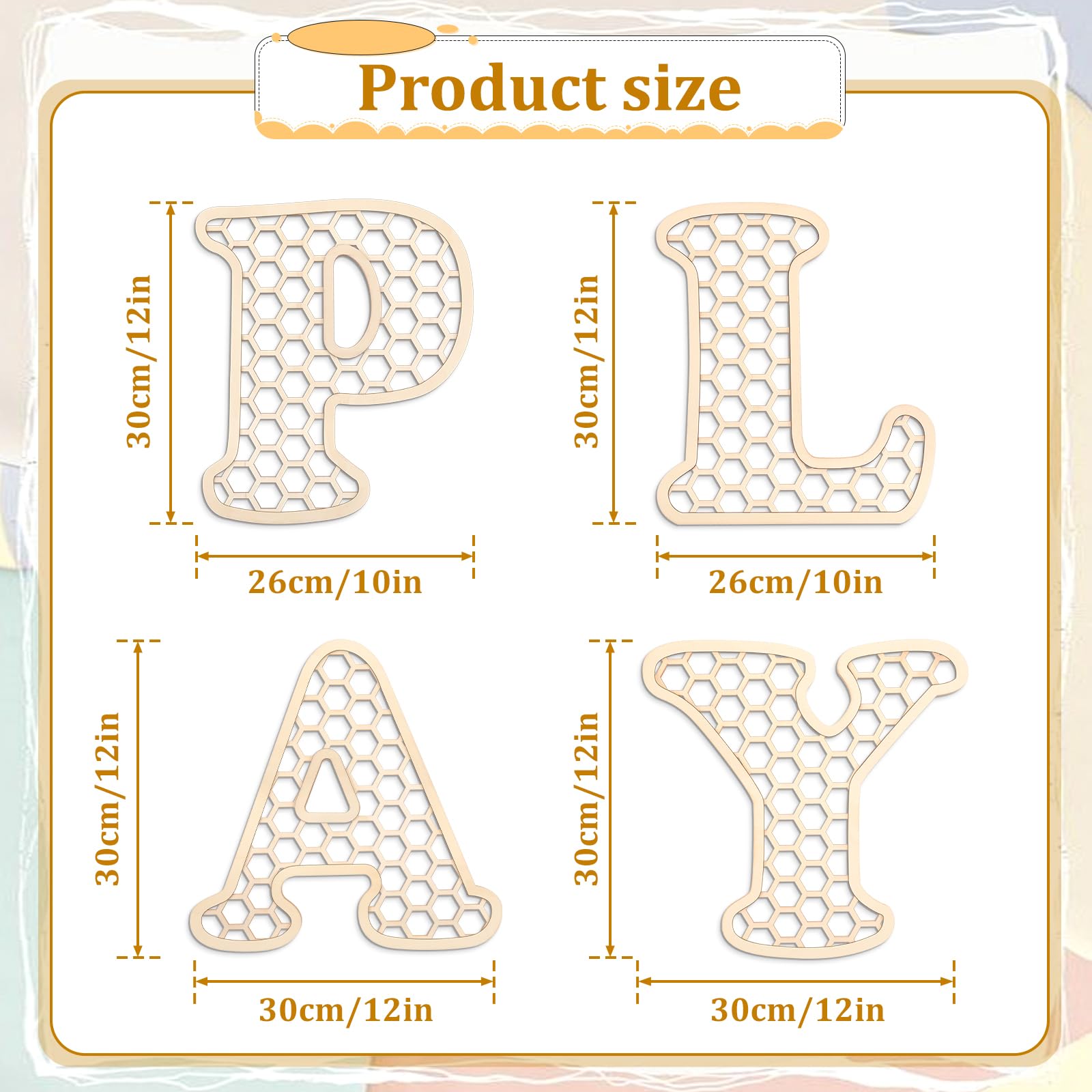 Giantree rattan-hexagon-design wall sign adds boho charm and sturdy detail.